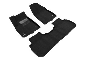 Cadillac XT5 Floor Mats - Front + Rear - 3D MAXpider - Elegant Series - Black - `17-`24 Cadillac XT5 Floor Mats - Front + Rear - 3D MAXpider - Elegant Series - Black - `17-`24